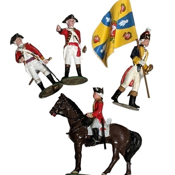 Alymer military metal miniatures British officers in the field collectibles OB - Picture 1 of 11